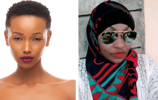 Huddah Monroe inset Violet Kemunto (Instagram)