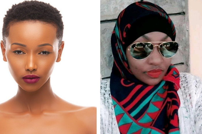 Huddah Monroe inset Violet Kemunto (Instagram)