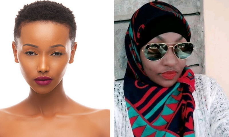 Huddah Monroe inset Violet Kemunto (Instagram)