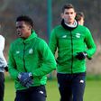 Winning this year's derby against Rangers is not a question of redmption, says Celtic's Dedryck Boyata (C)