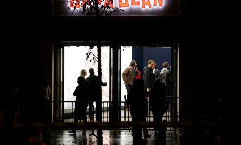 Armed men wearing explosive belts stormed in and killed 90 people at the Bataclan concert hall in Paris on November 13, 2015