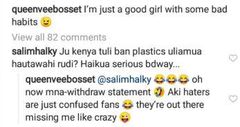 Vera Sidika’s perfect clap back after fan referred to her as plastic