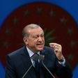 Turkish President Recep Tayyip Erdogan makes a speech in Ankara on April 5, 2017