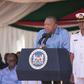 President Uhuru Kenyatta with his aide de camp  Lieutenant Colonel Timothy Stelu Lekolol (Twitter)