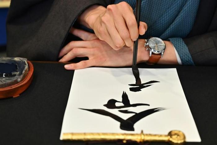 Calligraphers checked what order the strokes should be in