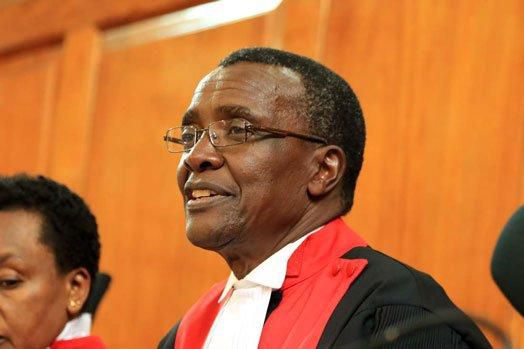 CJ David Maraga during a past hearing at the Supreme Court (Twitter)