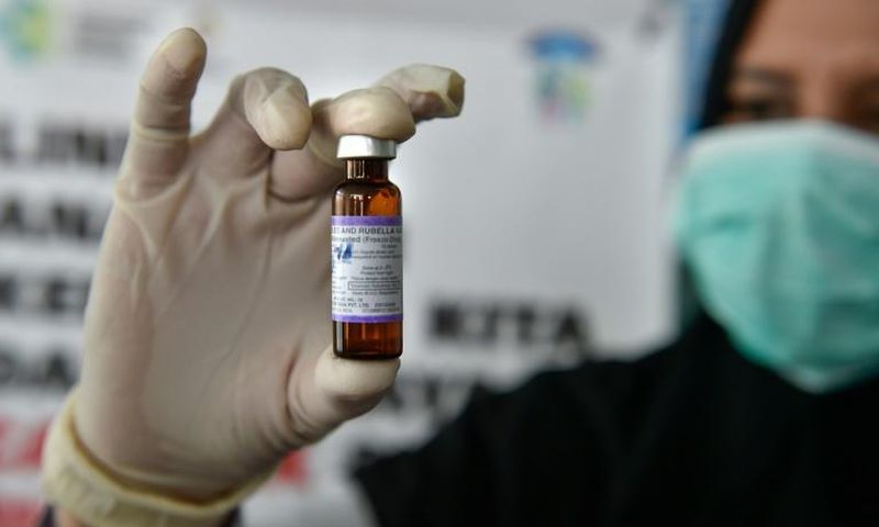 The World Health Organization (WHO) recommends a 95-percent measles vaccination rate to prevent mass hospitalisations and fatalities