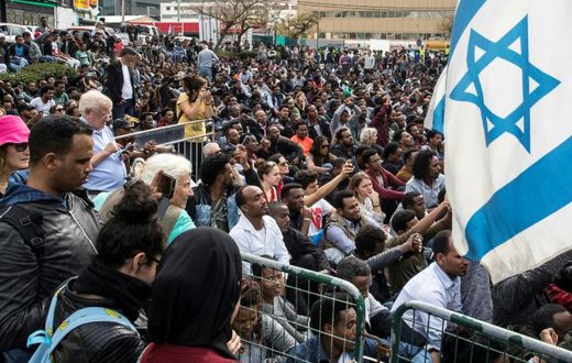 The Israeli government's deportation policy sparked protests outside the Rwandan embassy in the city of Herzliya a year ago