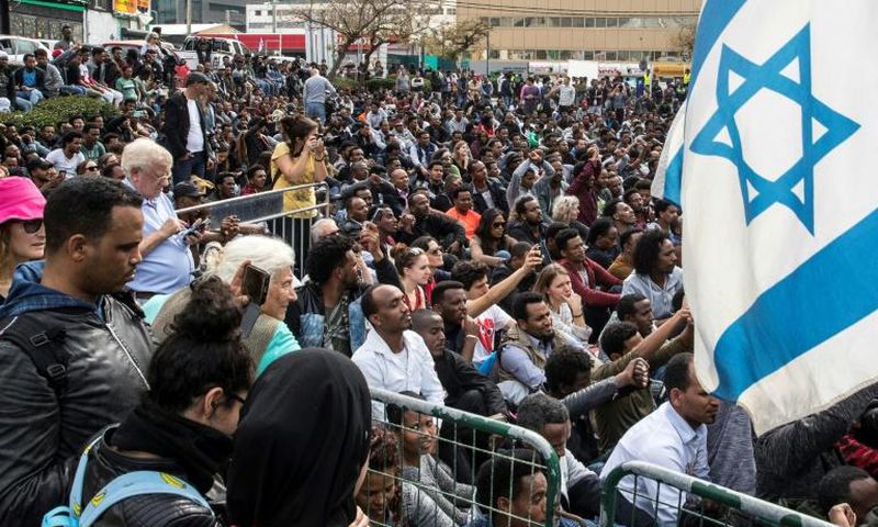 The Israeli government's deportation policy sparked protests outside the Rwandan embassy in the city of Herzliya a year ago