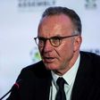 European Club Association chairman Karl-Heinz Rummenigge gives a press conference in Athens on March 28, 2017