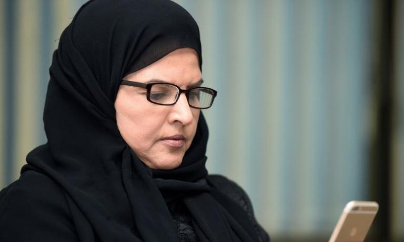 Activist Aziza al-Yousef, pictured here during an interview in Riyadh on September 27, 2016, is one of 10 Saudi women who has gone on trial after being detained for a year without charge