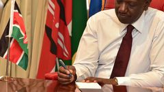 DP William Ruto in his office
