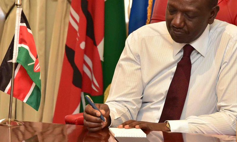 DP William Ruto in his office