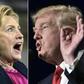 Hillary Clinton and US-president elect Donald Trump