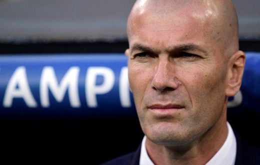 Real Madrid's coach Zinedine Zidane pictured during a Champions League quarter-final against Bayern Munich on April 18, 2017