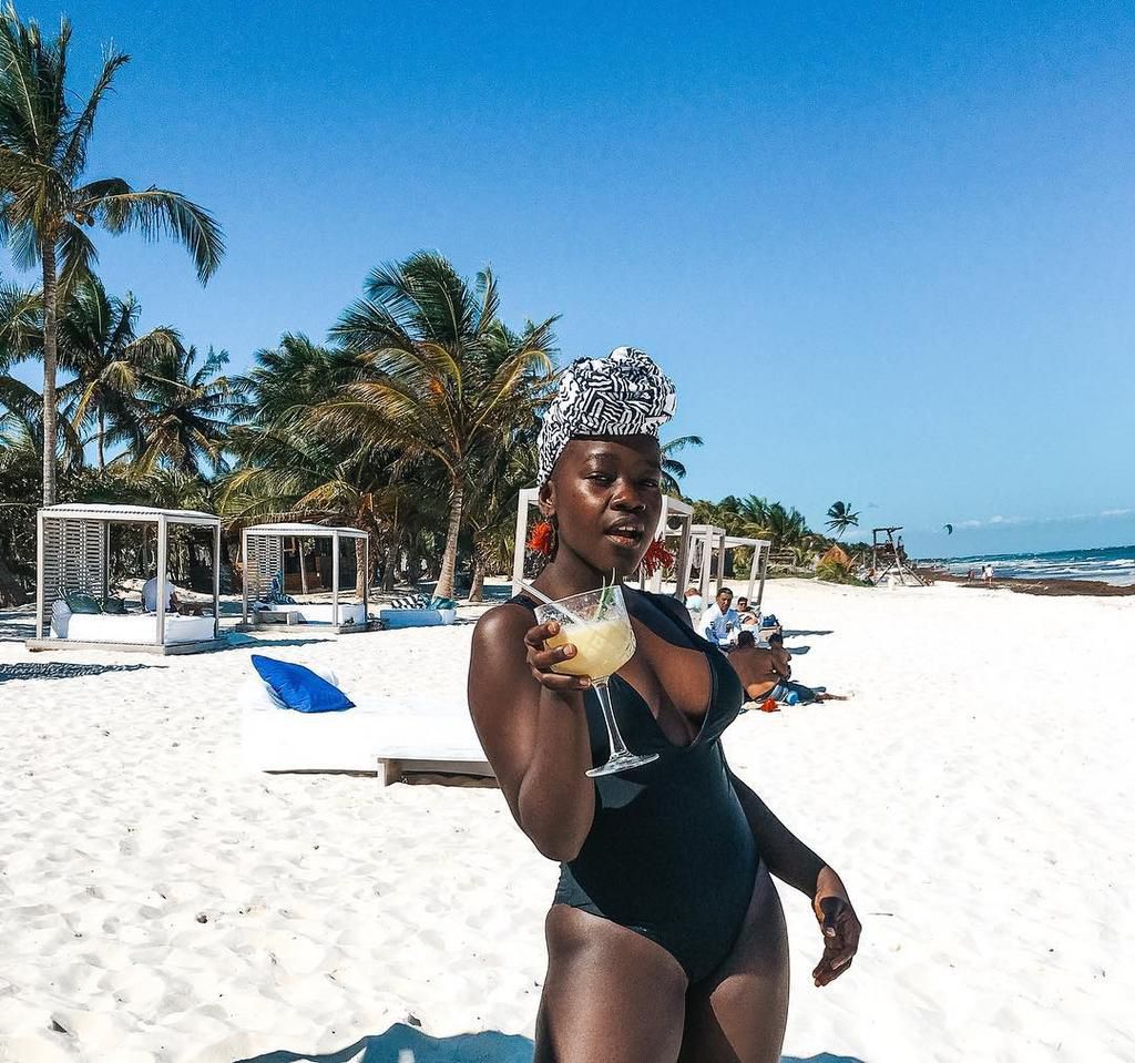 Achieng holidaying Casa Malca Hotel in Mexico (Instagram)