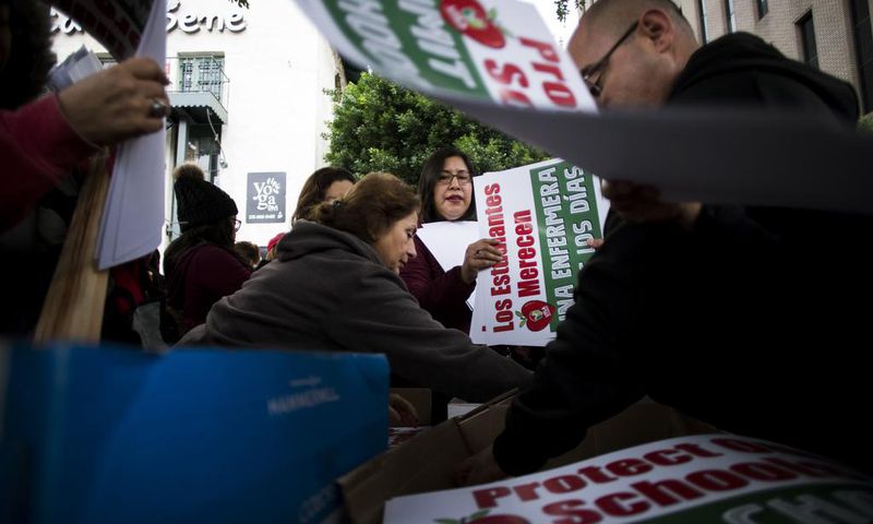 Los Angeles Teachers  Strike for More Pay and More Help