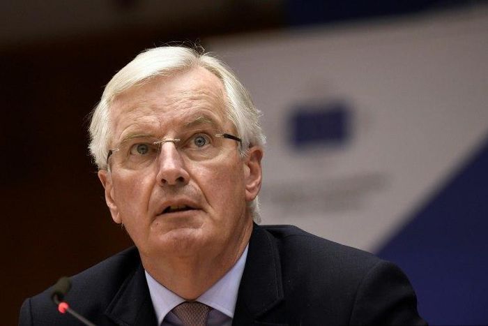 European commission member Michel Barnier listens during a session on Brexit preparations on March 22, 2017 at the European Parliament in Brussels