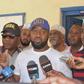 Mombasa Governor Hassan Joho outside the Coast provincial headquarters after recording a statement.