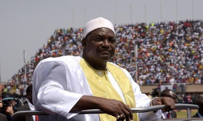 Gambian President Adama Barrow who took office on February 18 after 22 years of iron-fisted rule by his predecessor Yahya Jammeh