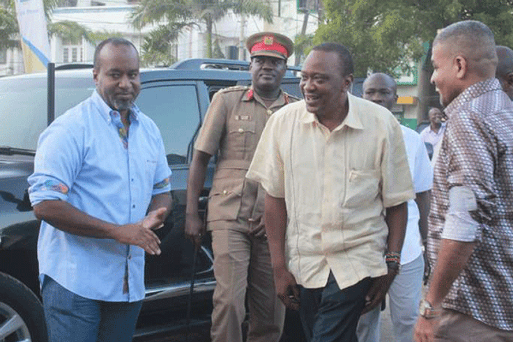 File Image of President Uhuru Kenyatta and Governor Hassan Joho