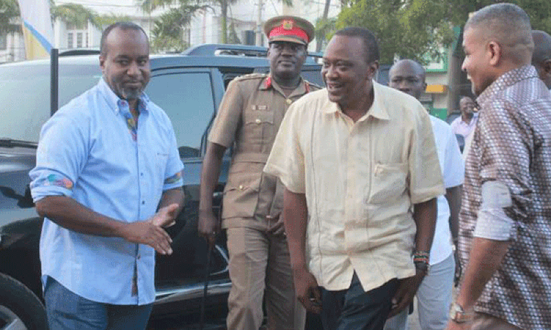 File Image of President Uhuru Kenyatta and Governor Hassan Joho
