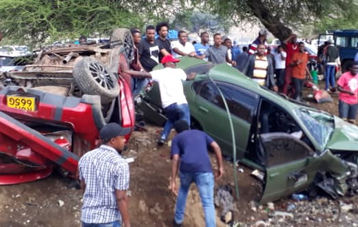Scene of the deadly Arusha Namanga accident