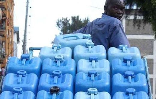 A water vendor in Tena Estate in Nairobi in the past.