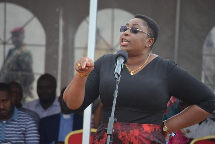 Malindi MP Aisha Jumwa during a past public address (Twitter)