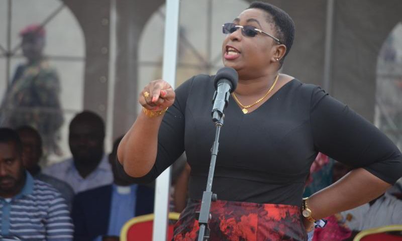 Malindi MP Aisha Jumwa during a past public address (Twitter)