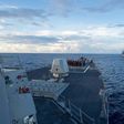 The USS Dewey (left) on duty in the South China Sea on May 19, 2017