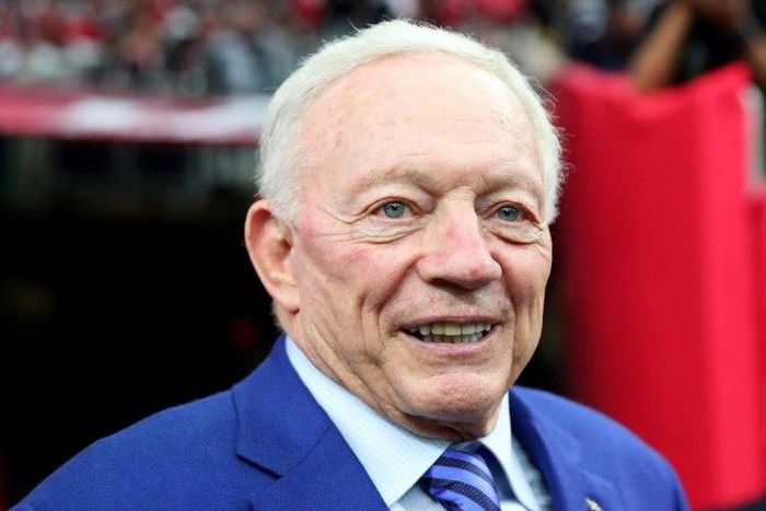 Dallas Cowboys owner Jerry Jones, pictured on February 5, 2017, will be among seven people inducted into the NFL Hall of Fame
