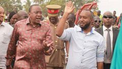 President Uhuru Kenyatta and Mombasa Governor Hassan Joho