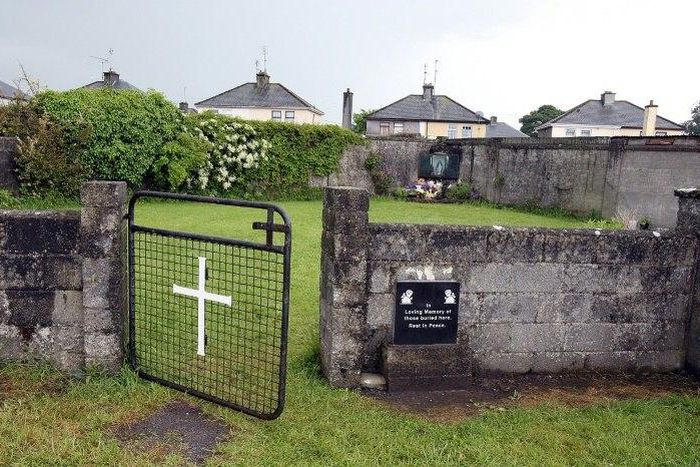 A shrine in Tuam, County Galway erected in memory of up to 800 children who were allegedly buried at the site of the former home for unmarried mothers run by nuns, on June 9, 2014