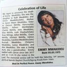 Alex Mwakideu's sister