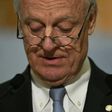 UN Special Envoy of the Secretary-General for Syria, Staffan de Mistura, gives a press conference during the Intra-Syrian peace talks at the European headquarters of the United Nations in Geneva, on March 3, 2017
