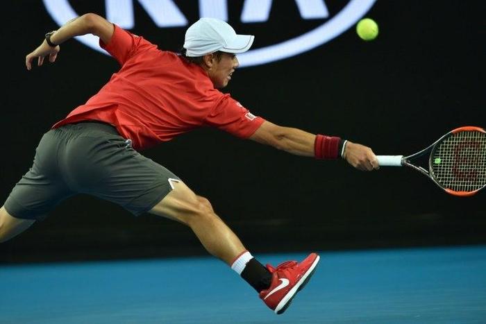 The hard-running Kei Nishikori goes into his Australian Open match against Roger Federer as the favourite