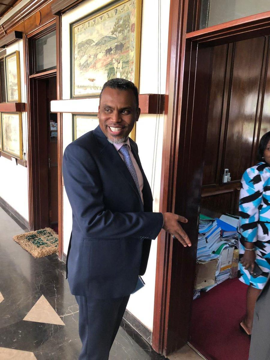 DPP Noordin Haji when he arrived for his meeting with MPs at Continental House (Twitter)