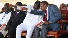 ODM leader Raila Odinga and President Uhuru Kenyatta