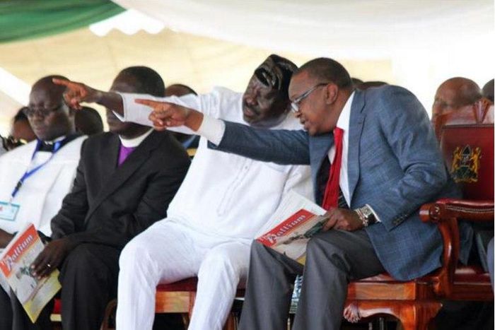 ODM leader Raila Odinga and President Uhuru Kenyatta