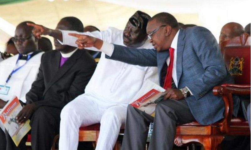 ODM leader Raila Odinga and President Uhuru Kenyatta