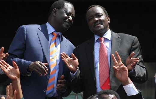 ODM leader Raila Odinga and Kalonzo Musyoka