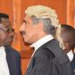 Queen's Counsel Khawar Qureshi with Senior Counsel James Orengo in Court