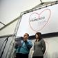 Joao Batista (L) and Lucila Yurie, parents of a miraculously healed child, give a press conference at Fatima, central Portugal, on May 11, 2017