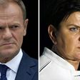 Polish Prime Minister Beata Szydlo (R) told EU peers that Donald Tusk (L) as Council president had "brutally violated" the rule of "political neutrality" by becoming involved in domestic political disputes