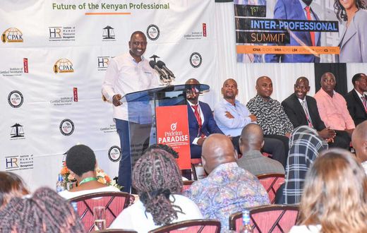 Deputy President William Ruto speaking in Mombasa