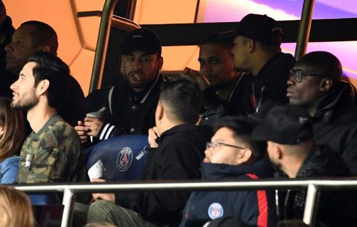 Neymar was back at the Parc des Princes to see PSG crash out of Europe in crushing fashion