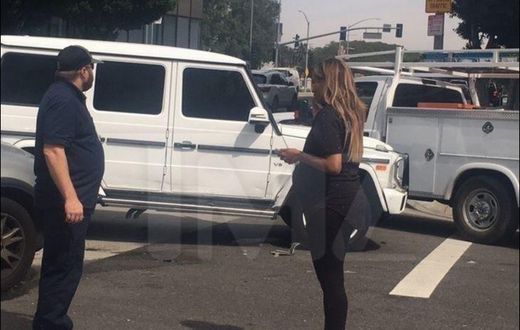 Ciara involved in a car crash