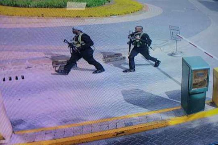 Al Shabaab gunmen at the Dusit complex
