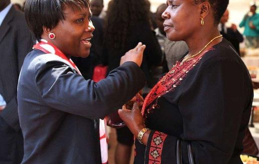 Nominated MP Cecily Mbarire and Bomet East MP Beatrice Kones (Right)